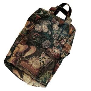 Miss Bonnie California Top Handle Tapestry Bag Vintage Cottagecore Rectangle